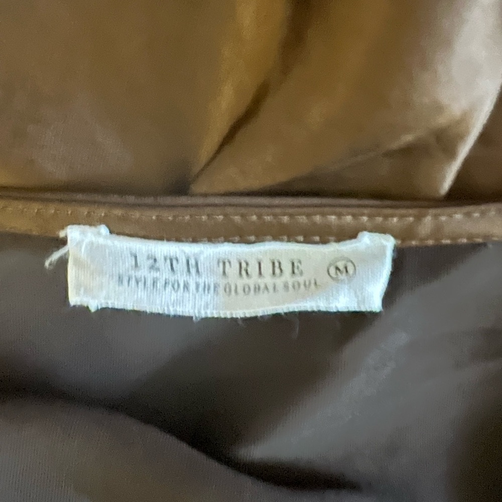12th Tribe Brown slip dress. - Picture 4 of 4